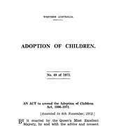 Adoption of Children Act Amendment Act 1973
